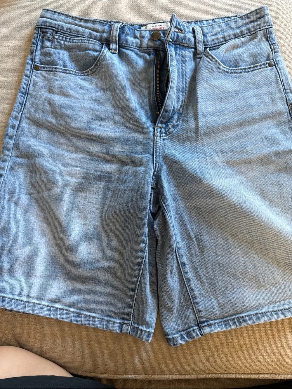 Wrangler Light Wash Denim Shorts